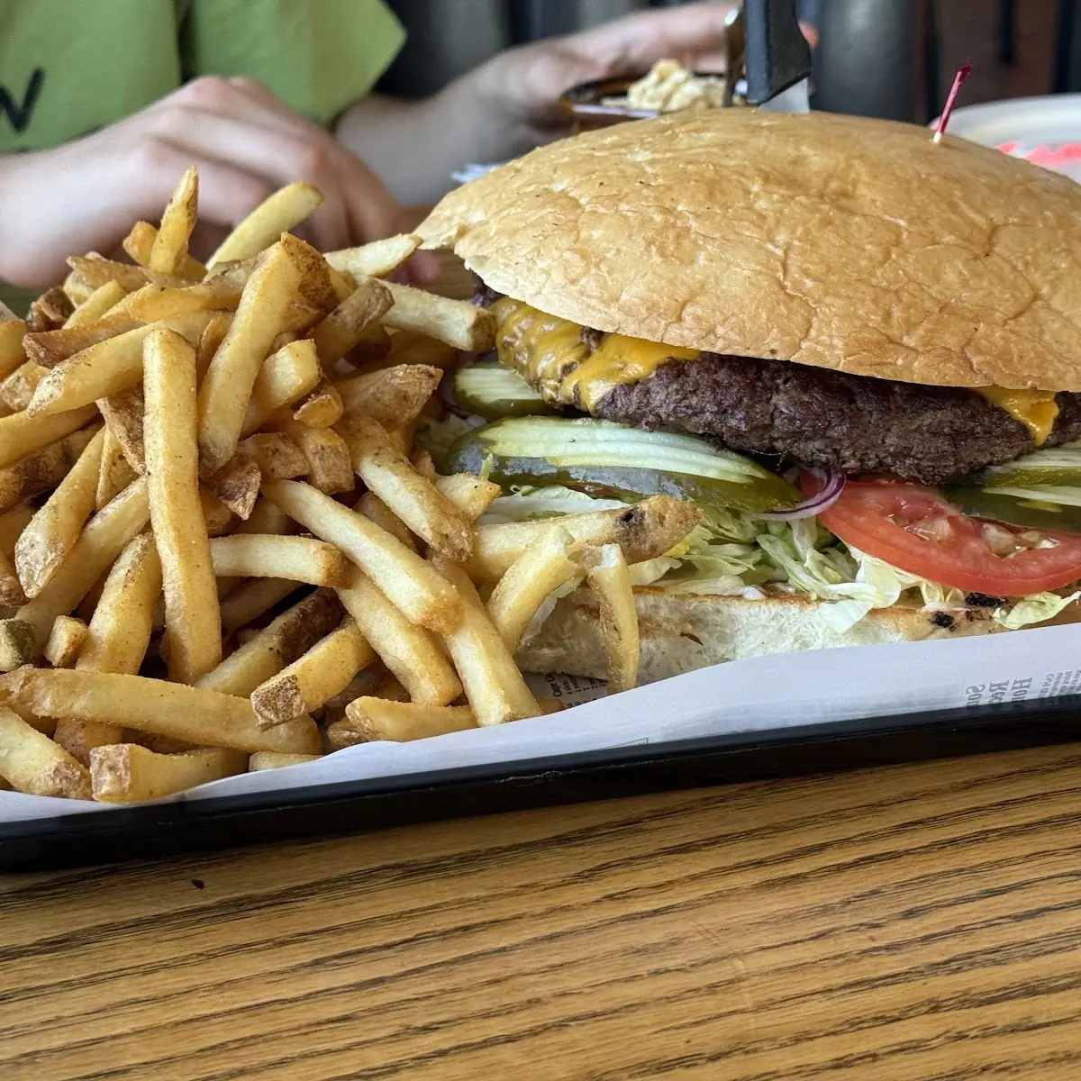 Barge Burger and Fries