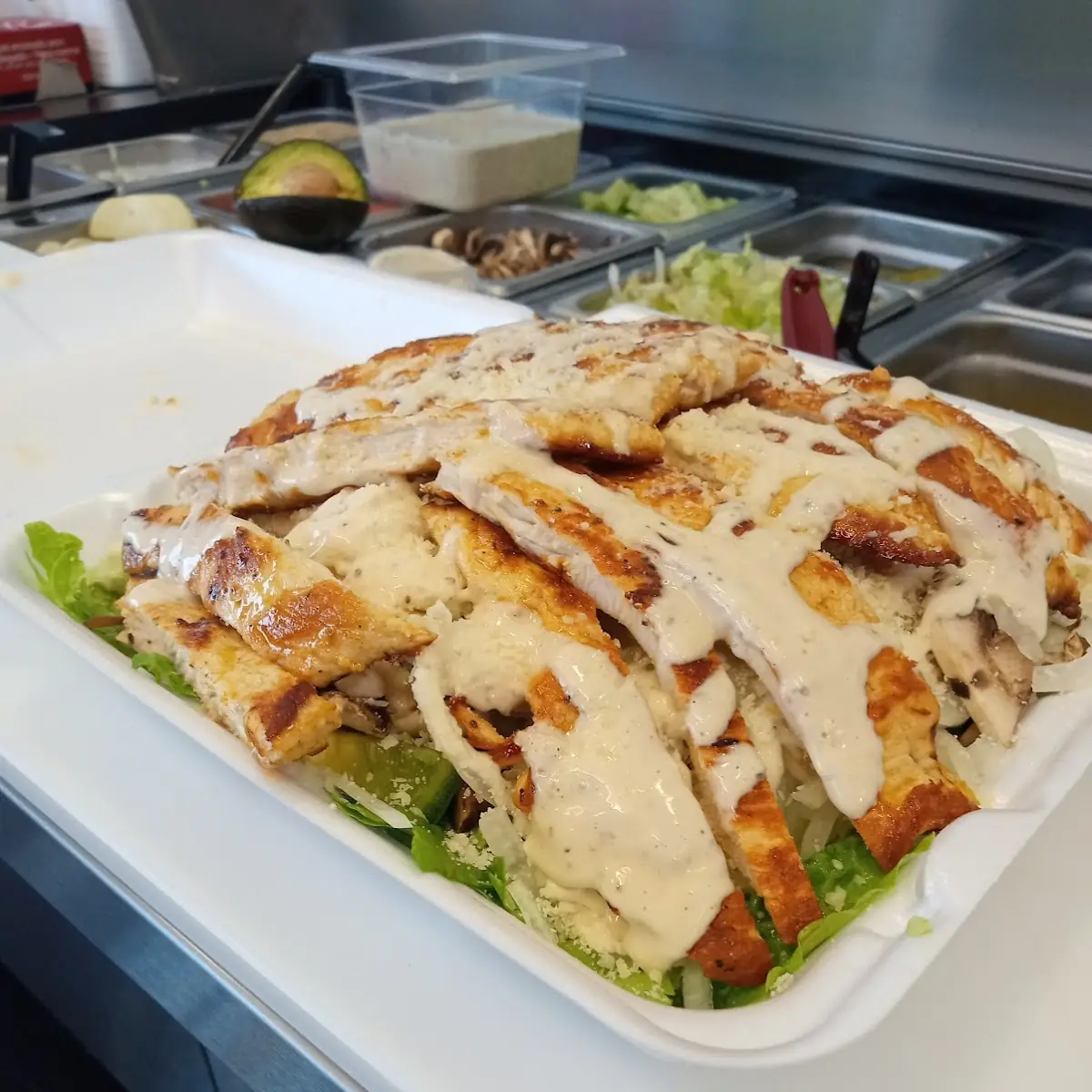 Grilled Chicken Breast Caesar Salad