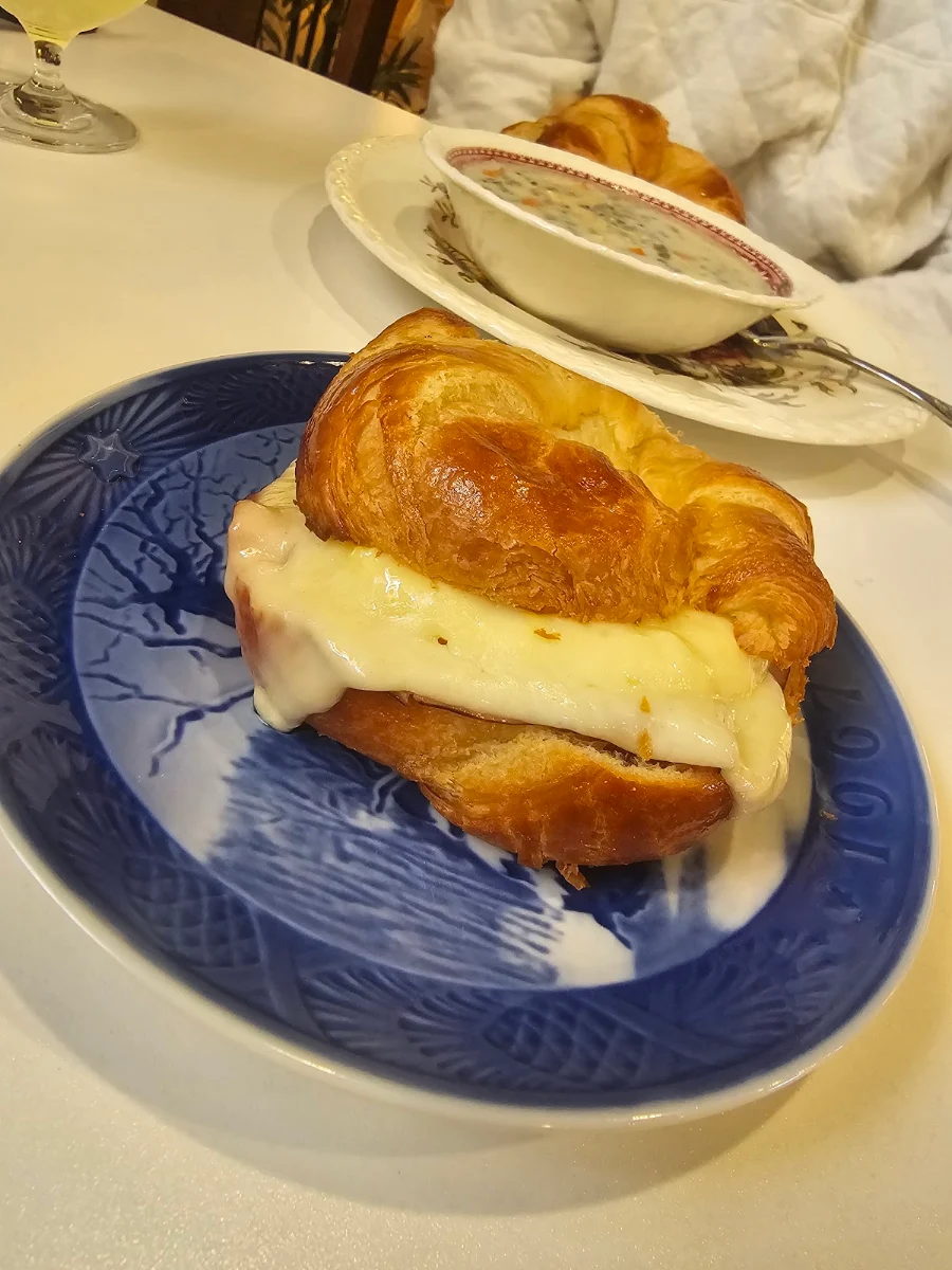 Ham Egg and Cheese Croissant