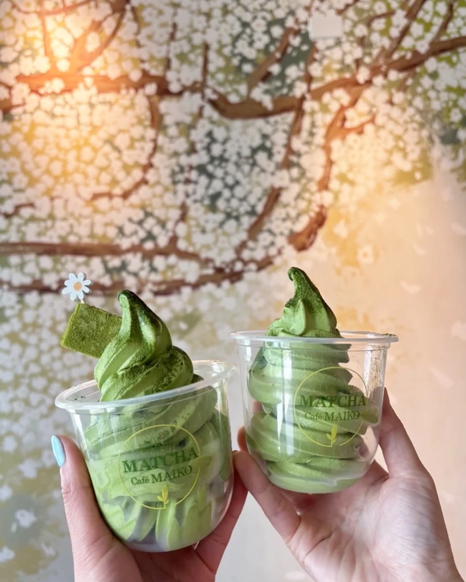 Matcha Vanilla Soft Serve