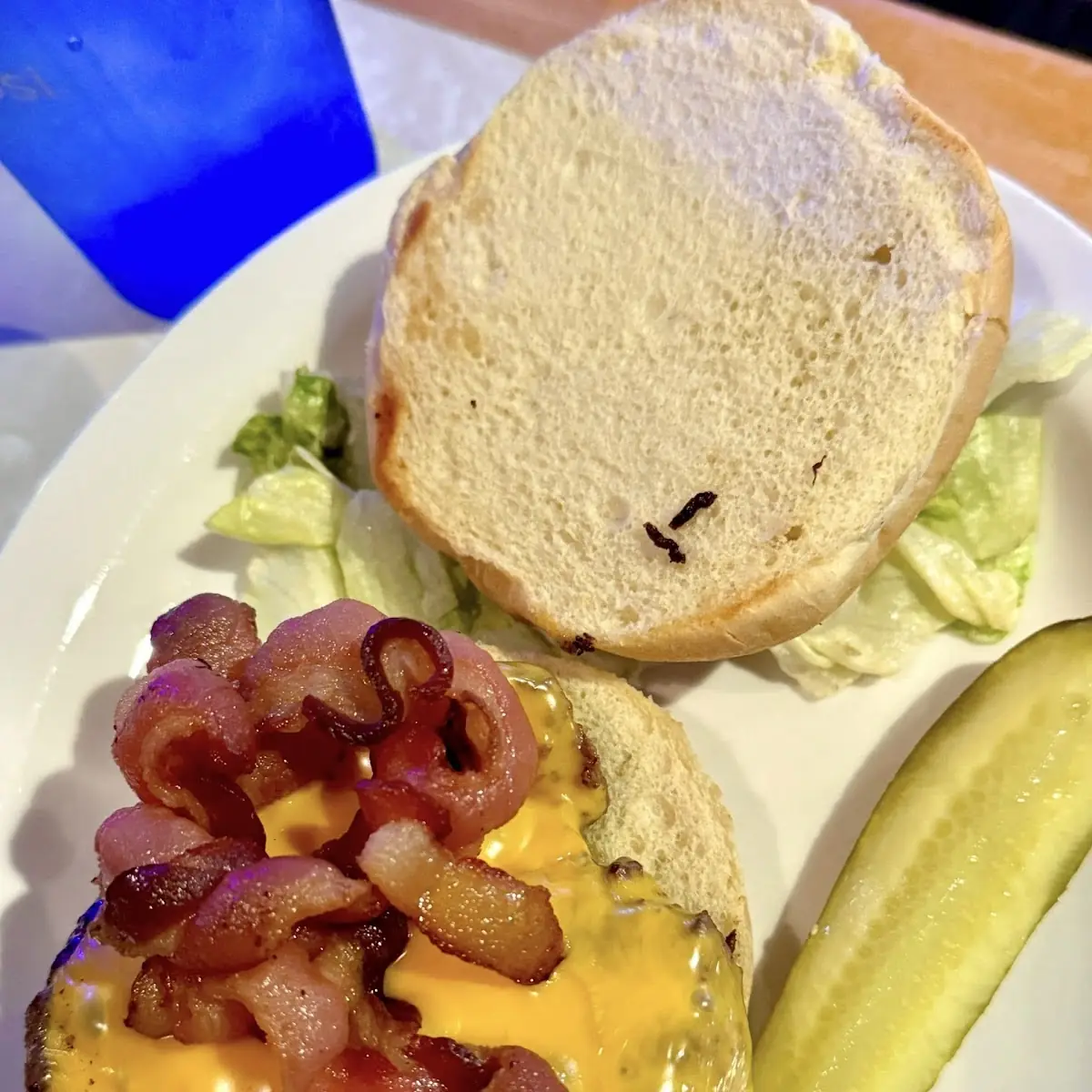 Burger with Cheese and Bacon