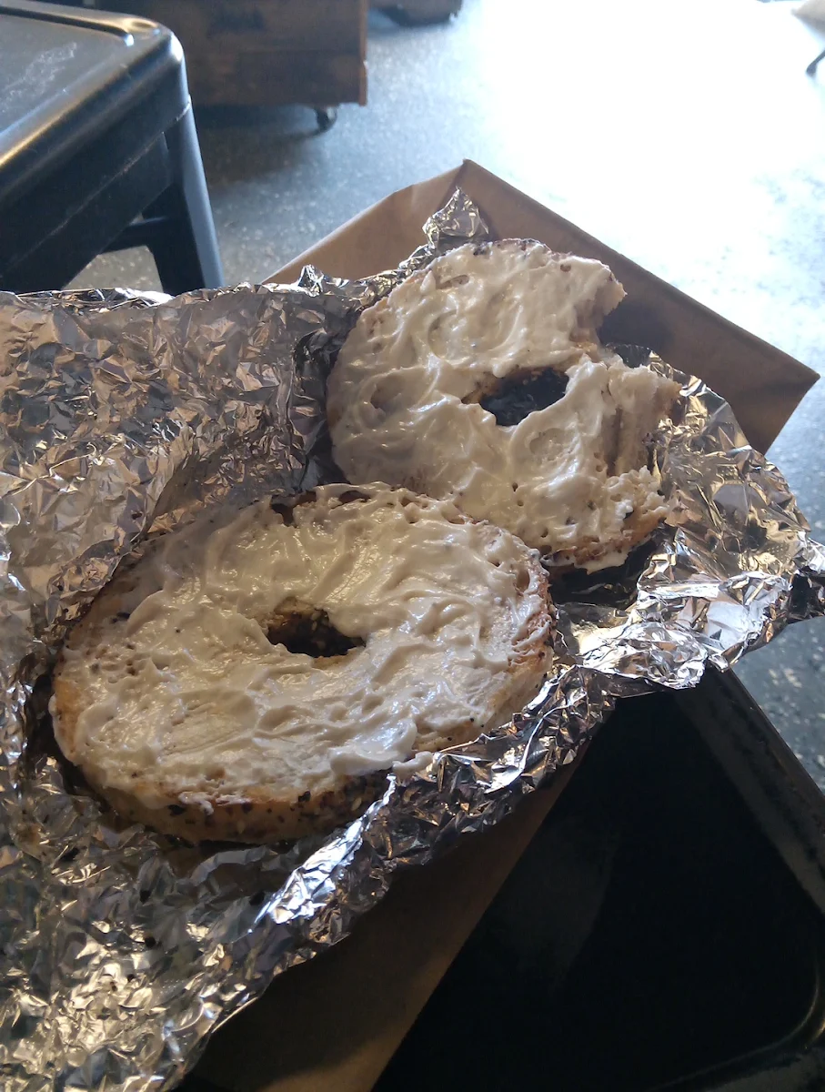 Bagel with Dairy Free Cream Cheese
