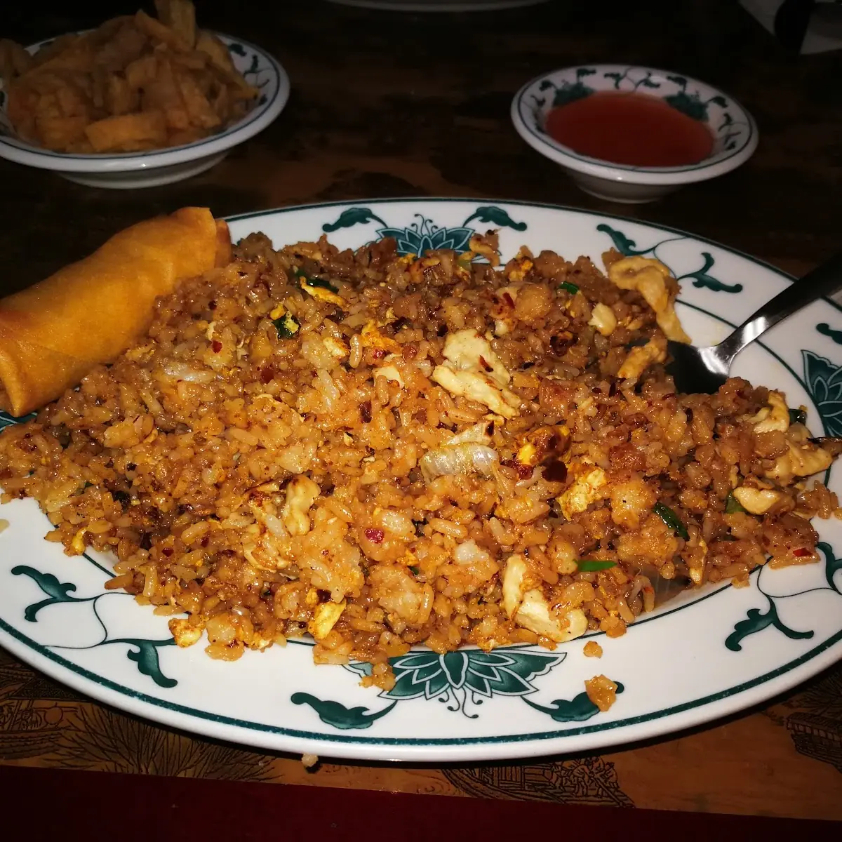 Fried Rice and Egg Roll