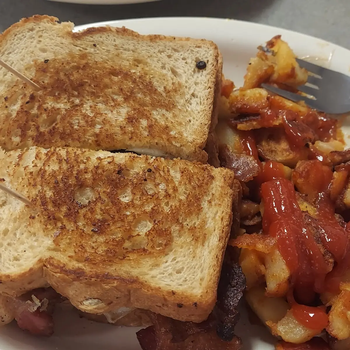 Sausage Egg Bacon Sandwich
