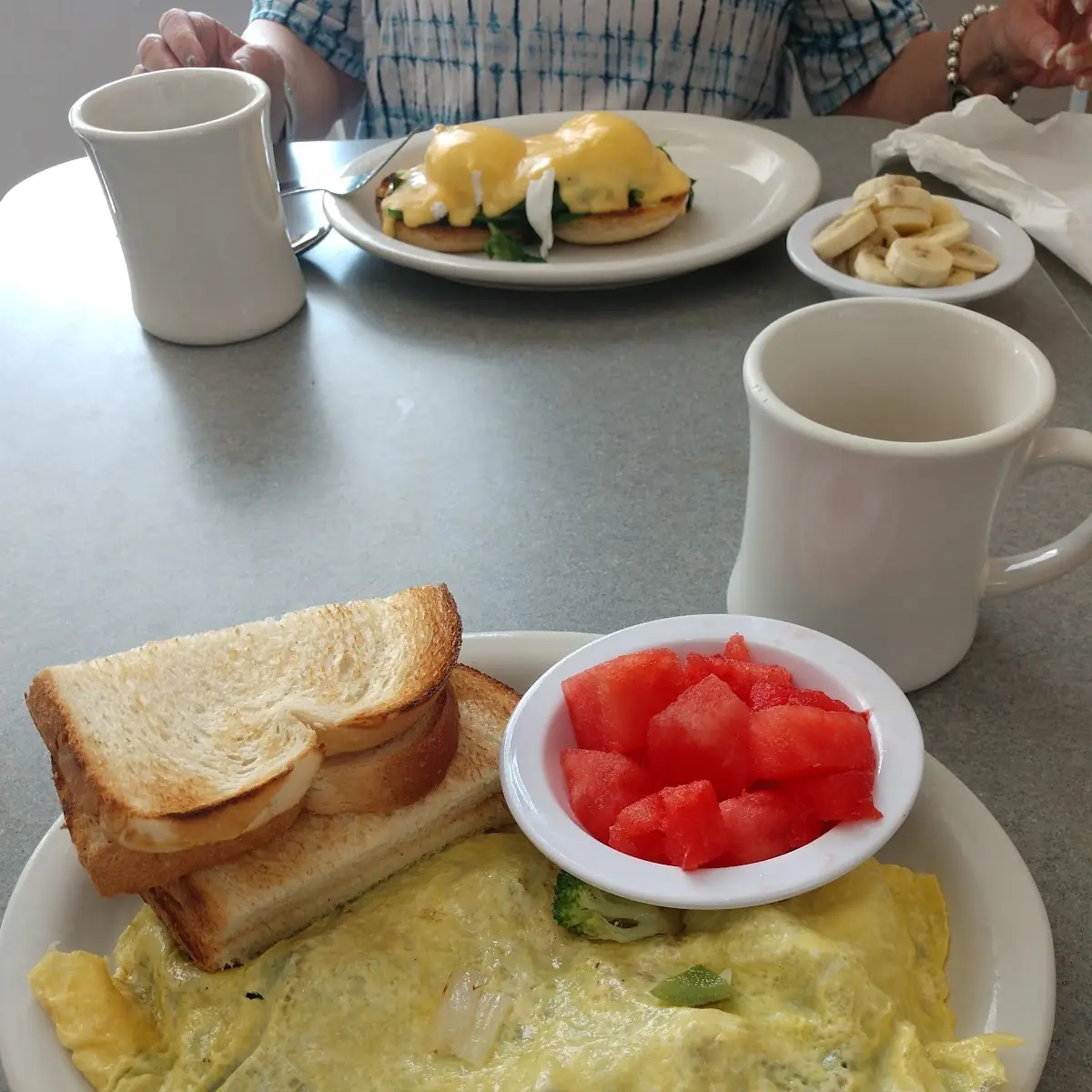 Veggie Omelette with Sourdough Toast