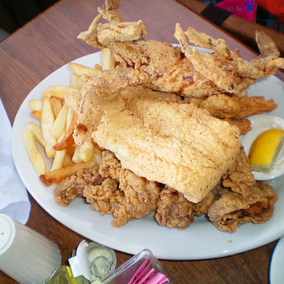Seafood Platter with Soft Shell Crab