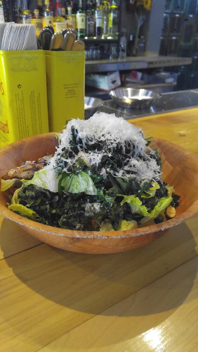 Crispy Kale Caesar Salad