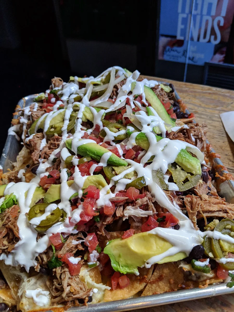 Full Order of Nachos with Pulled Pork