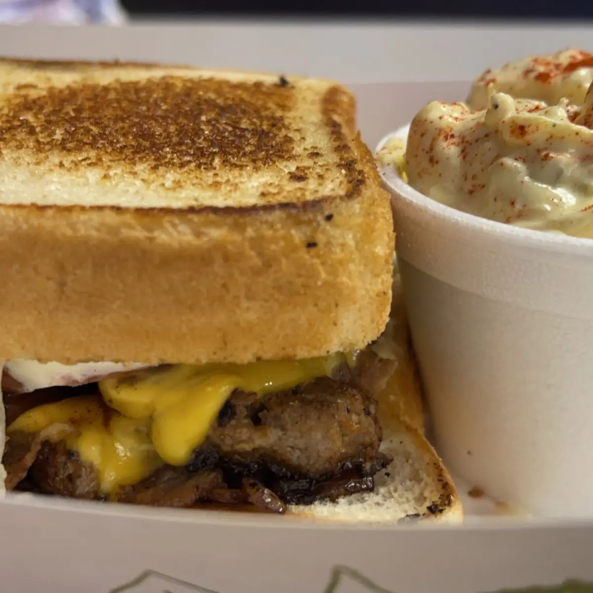 Steak N Cheese with Potato Salad