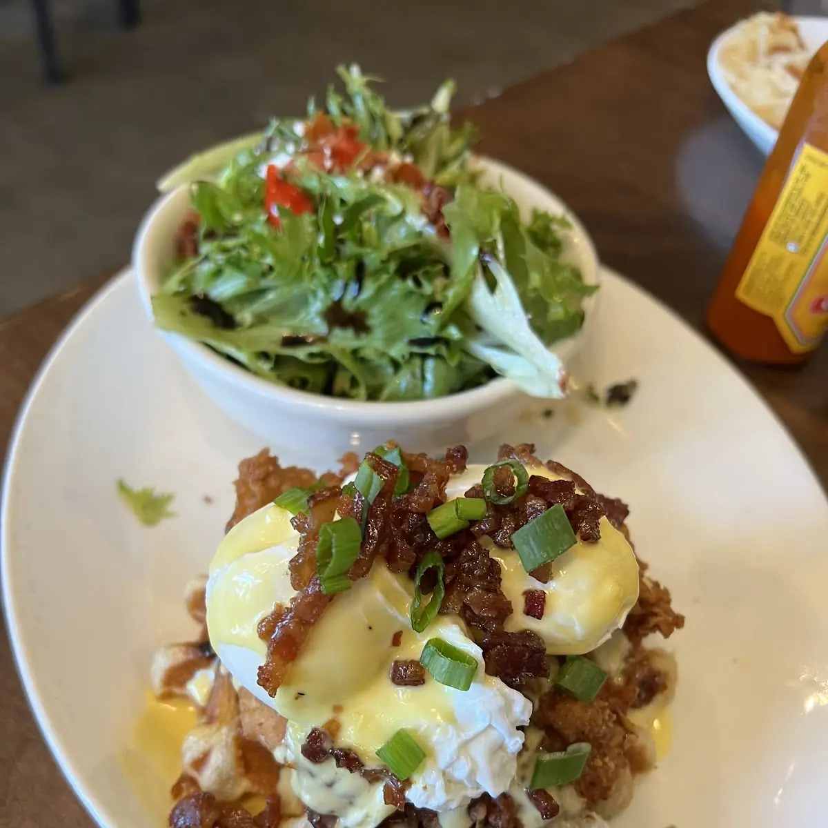 Chicken & Waffles Eggs Benedict