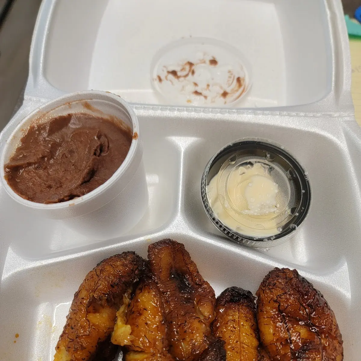 Platanos Fritos Con Crema