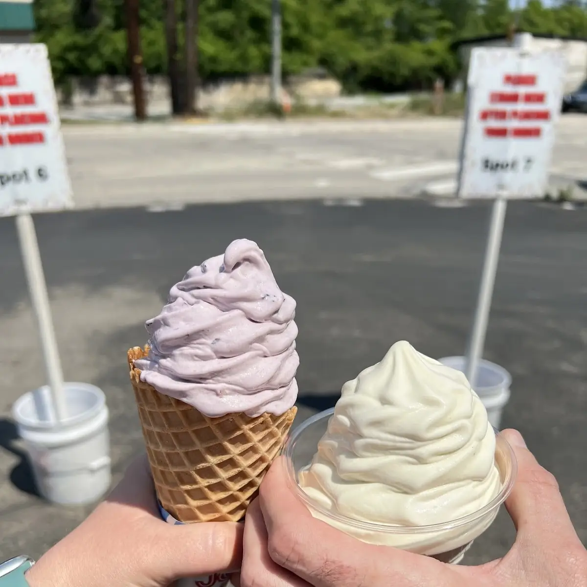 Blueberry Soft Serve