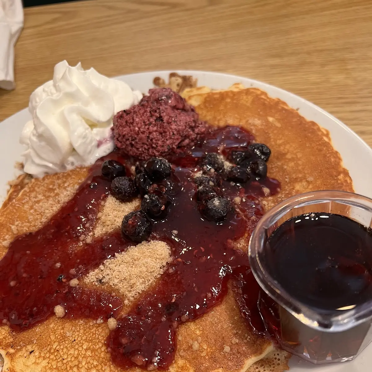 Pumpkin Pancake Breakfast Combo