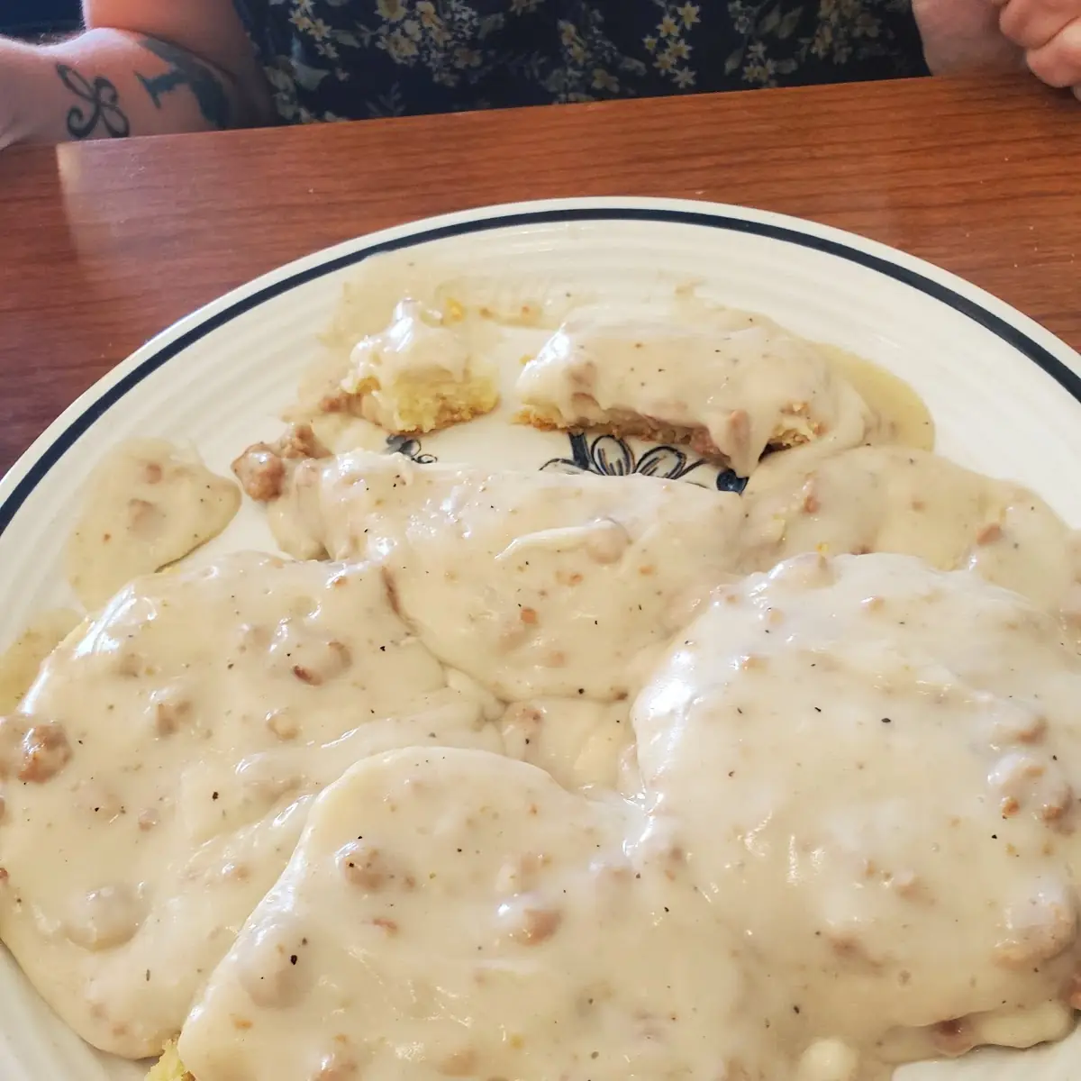 Sausage Gravy and Biscuit