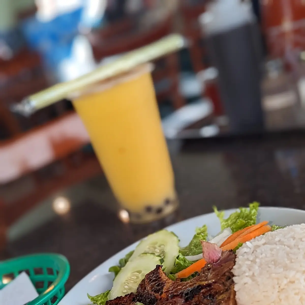 Grilled Pork Chop with White Rice