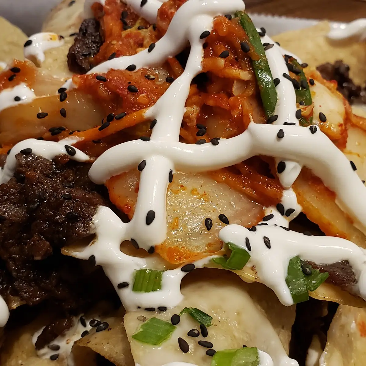 Nachos with Bulgogi Beef