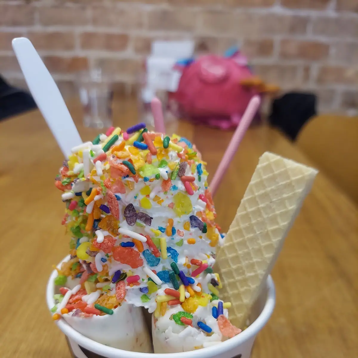 Strawberry Cheesecake Rolled Ice Cream