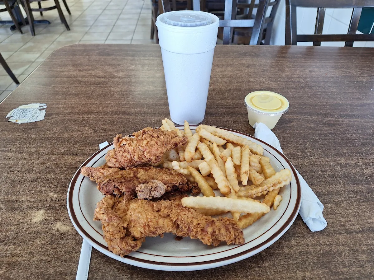 Chicken Tender and Waffle