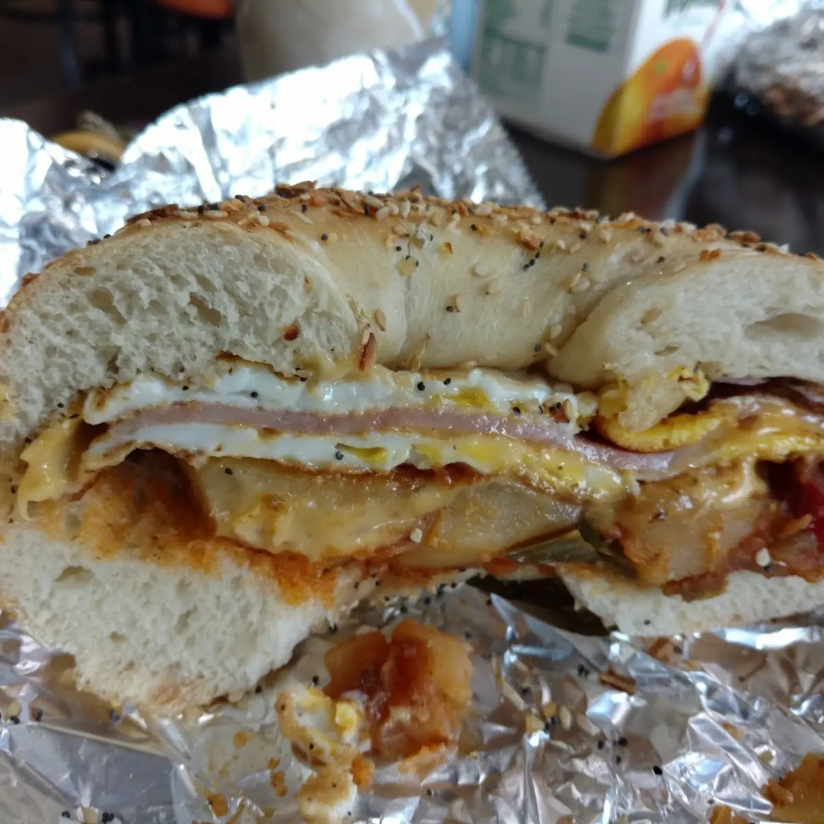 Everything Bagel with Cream Cheese