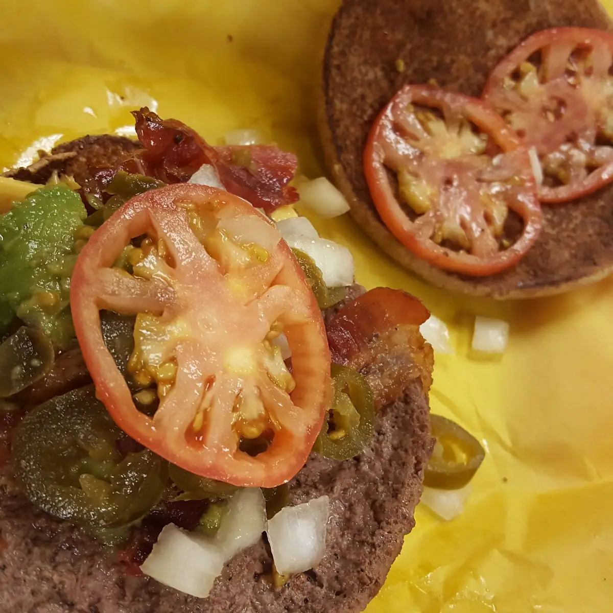 Avocado Bacon Cheeseburger Without Much Avocado