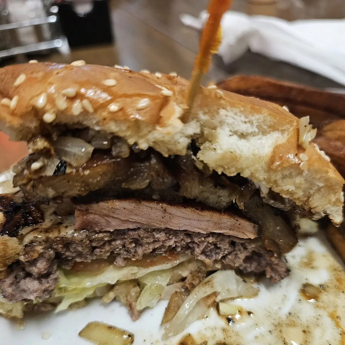 Mushroom Swiss Burger
