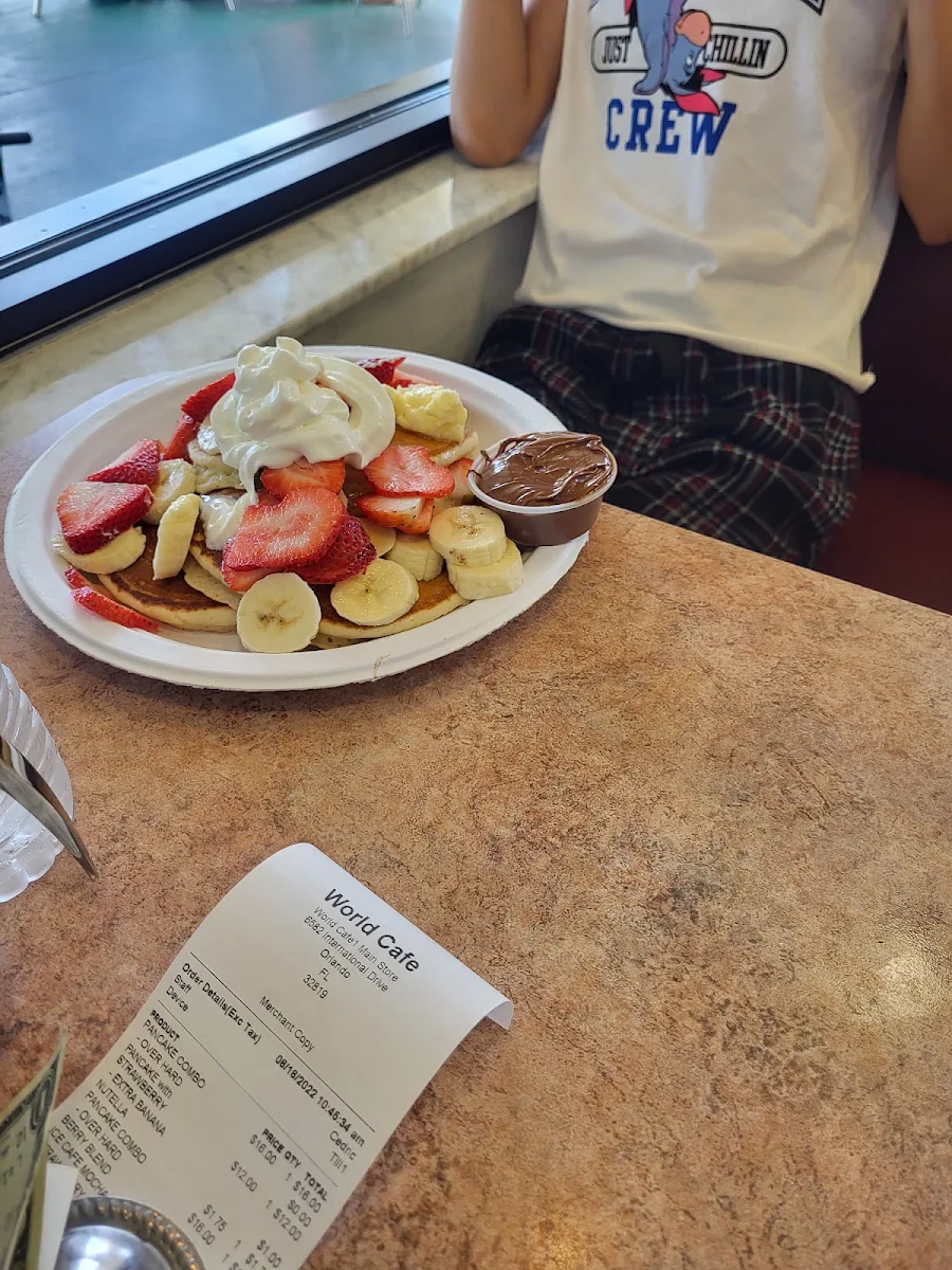 Strawberries Banana Pancakes