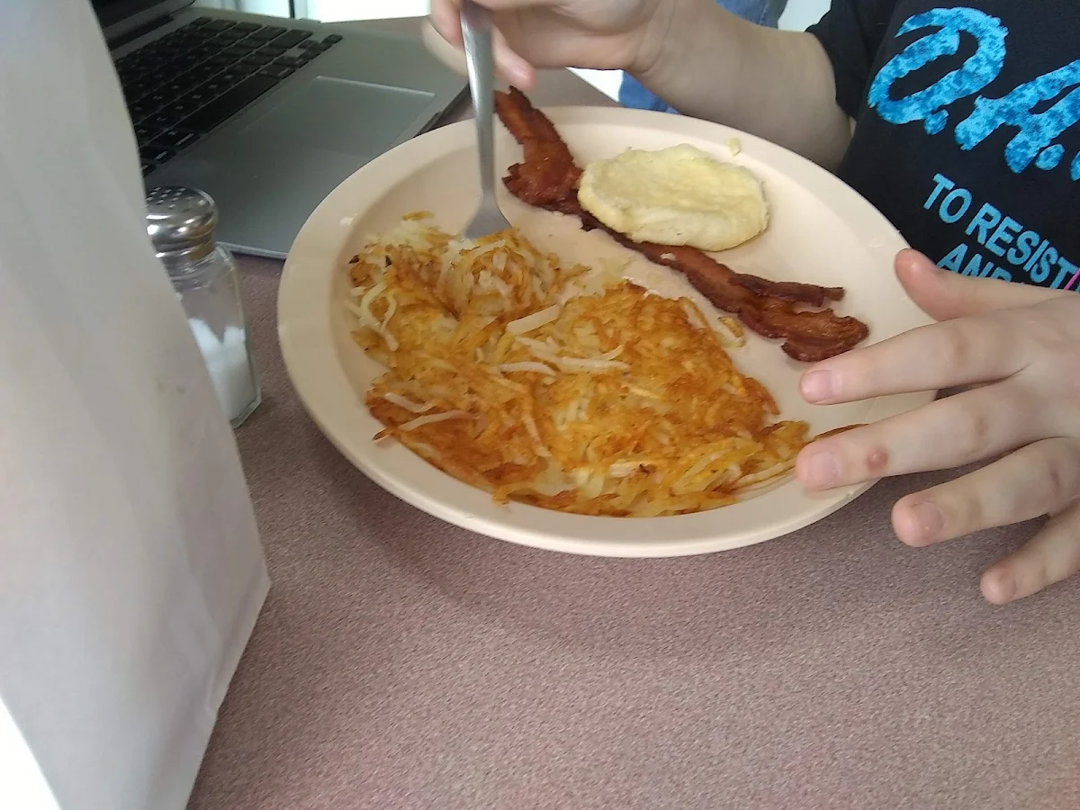 Hash Browns Bacon and Bisquit