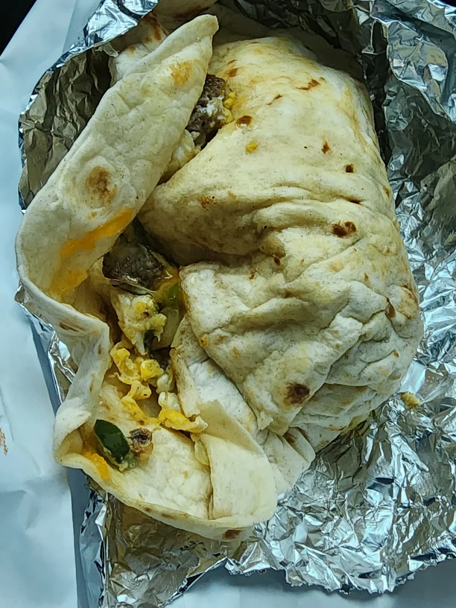 Sausage Egg and Cheese Burrito