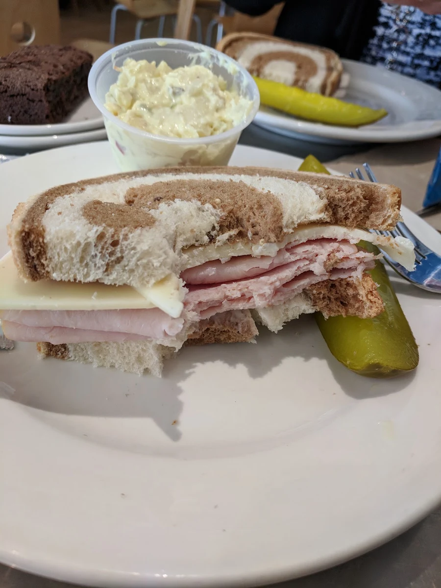 Turkey and Swiss with Potato Salad