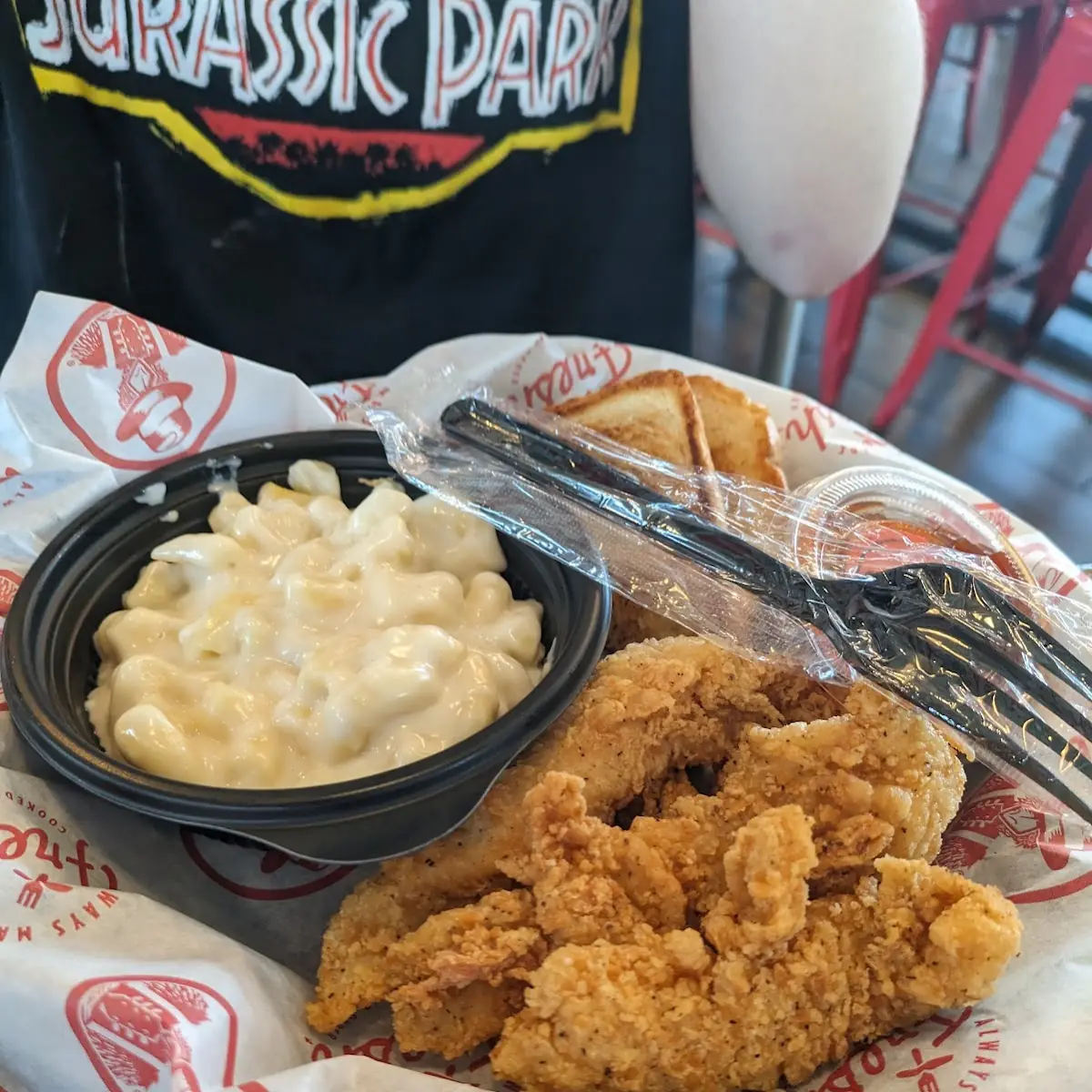 Chicken Strip Basket Macaroni and Cheese