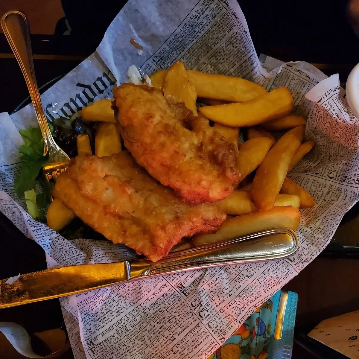 Golden Fried Fish and Chips