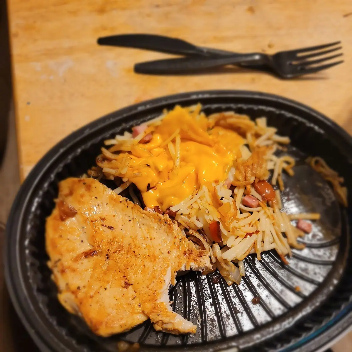Was Supposed to Be Chicken Sandwich I Don't Know What You Would Call It
