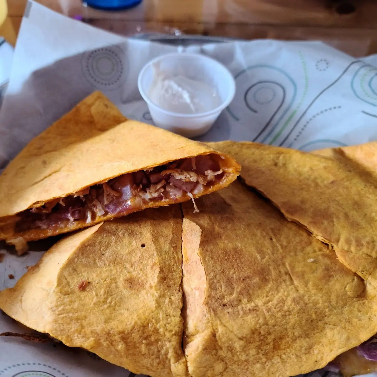 BBQ Bacon Quesadilla