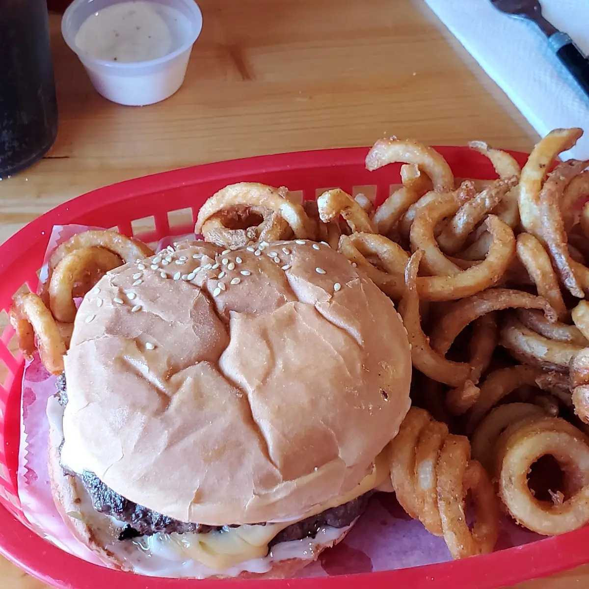 Double Cheeseburger w Only Mayo & Cheese