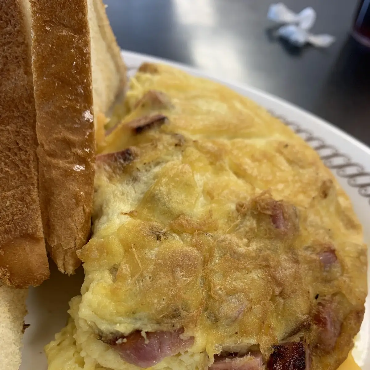 3 Egg Ham and Cheese Omelette