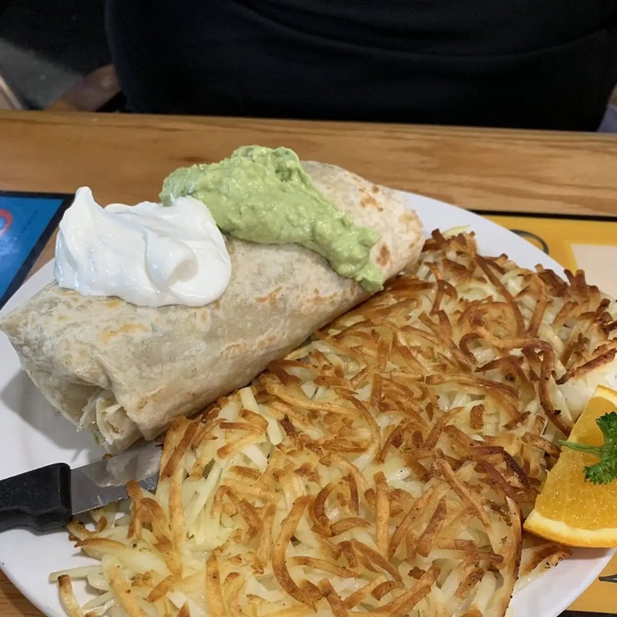 Killer Burrito with Hash Browns