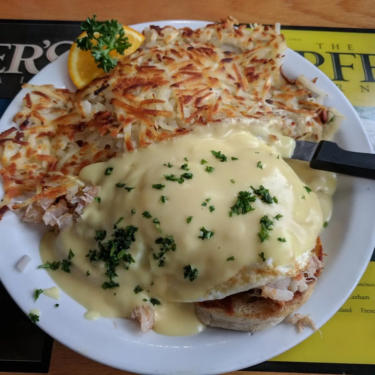 Seafood Eggs Benedict