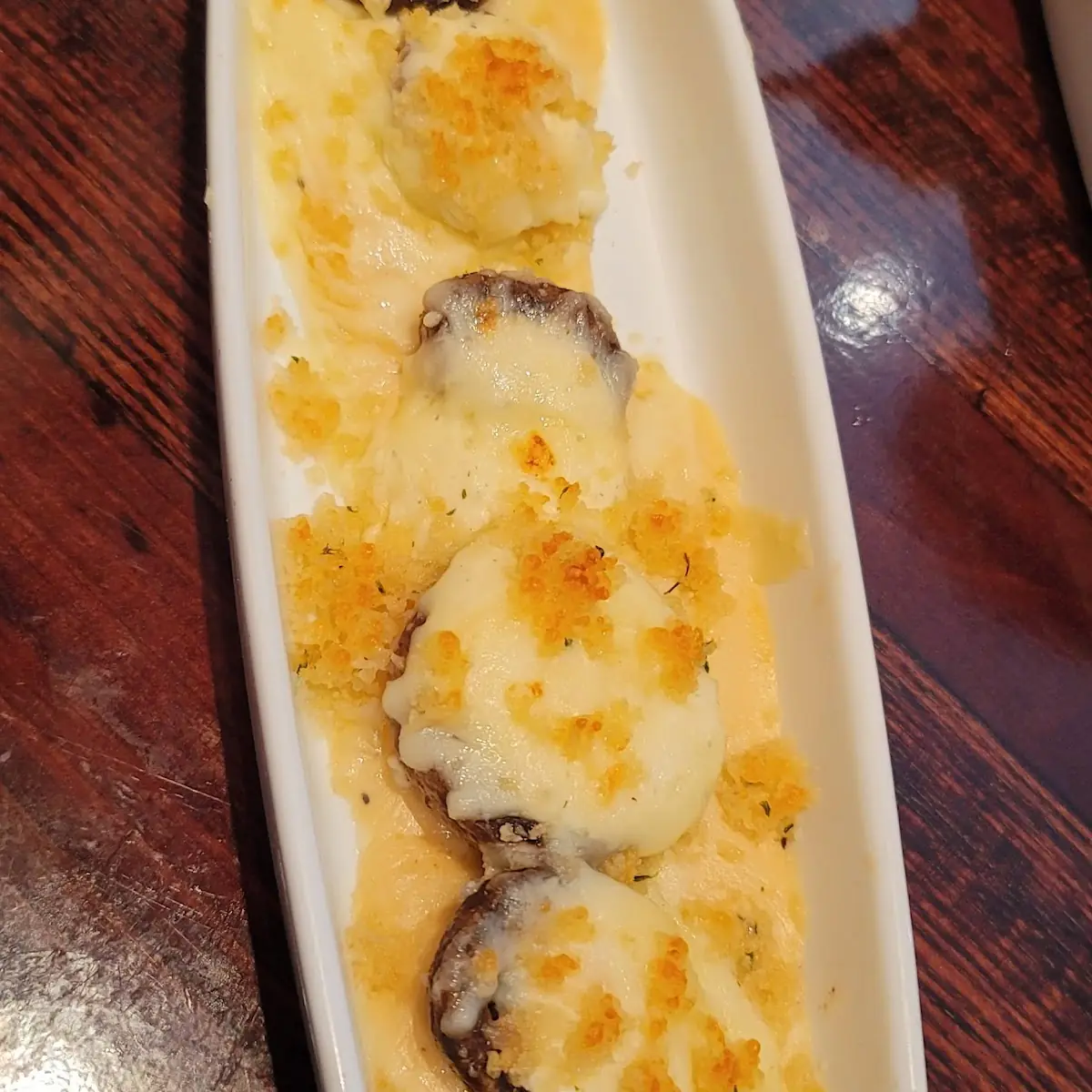 White Cheddar Stuffed Mushrooms
