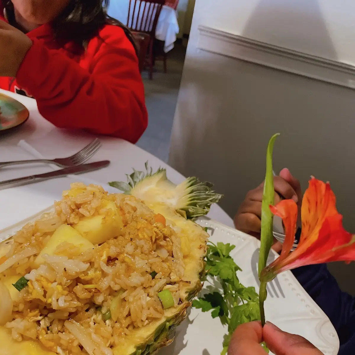 Pineapple Fried Rice w Shrimp