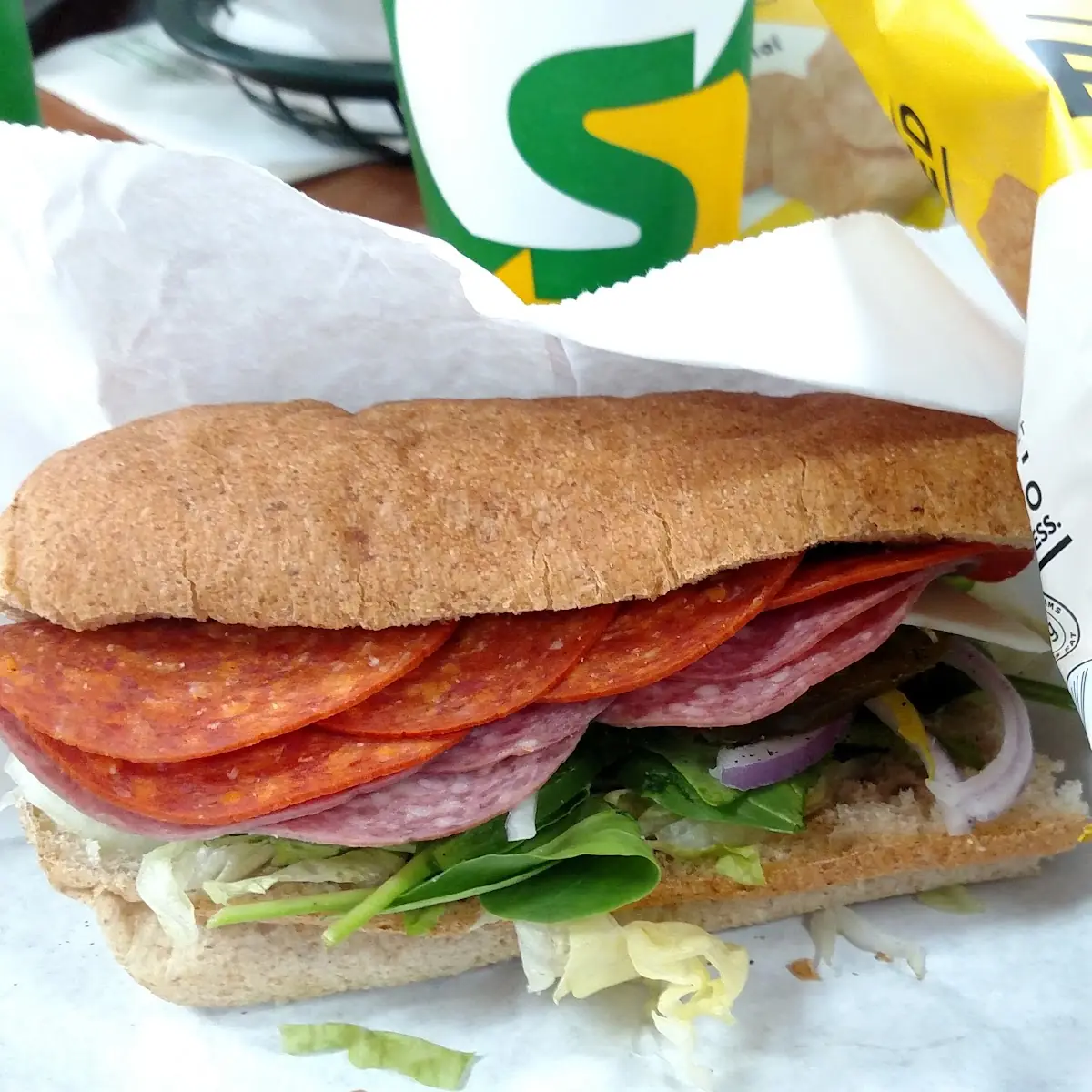 Spicy Italian Sub on Wheat Bread