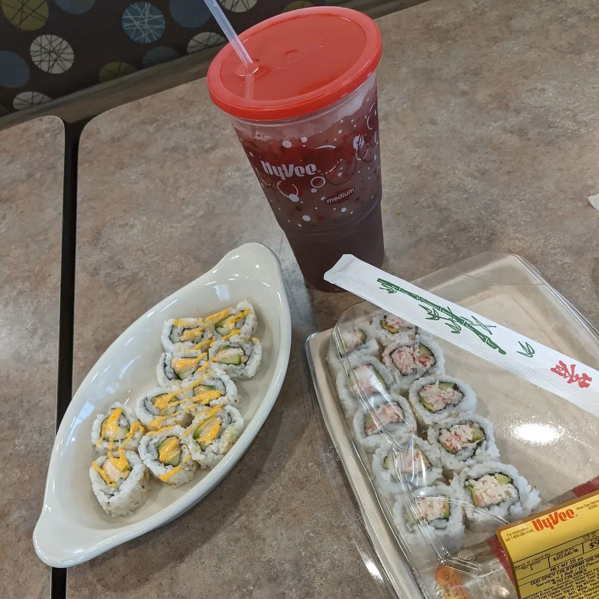 Salmon Roll and California Roll