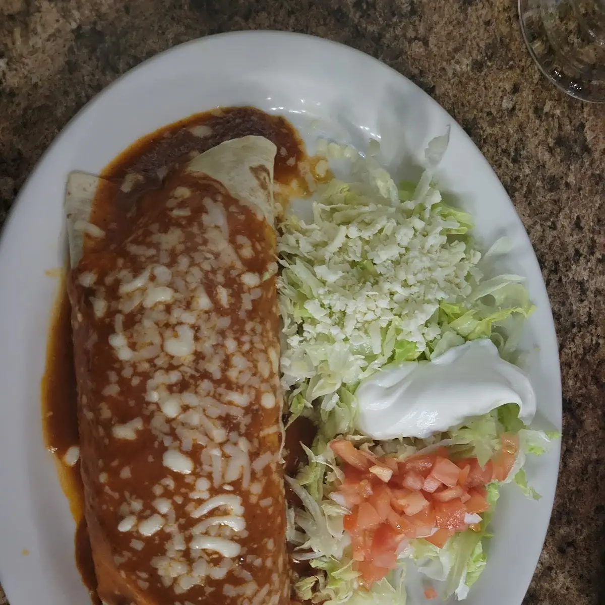 #23. One Taco, One Beef Burrito and Rice