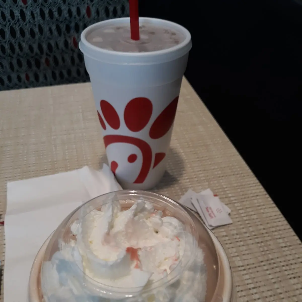 Chocolate Shake and Sweet Tea