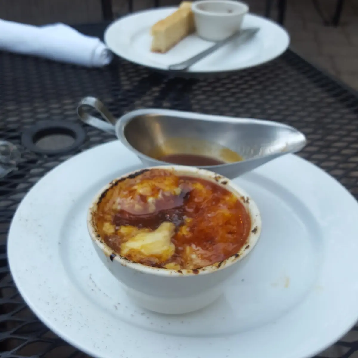 Flaming Bread Pudding