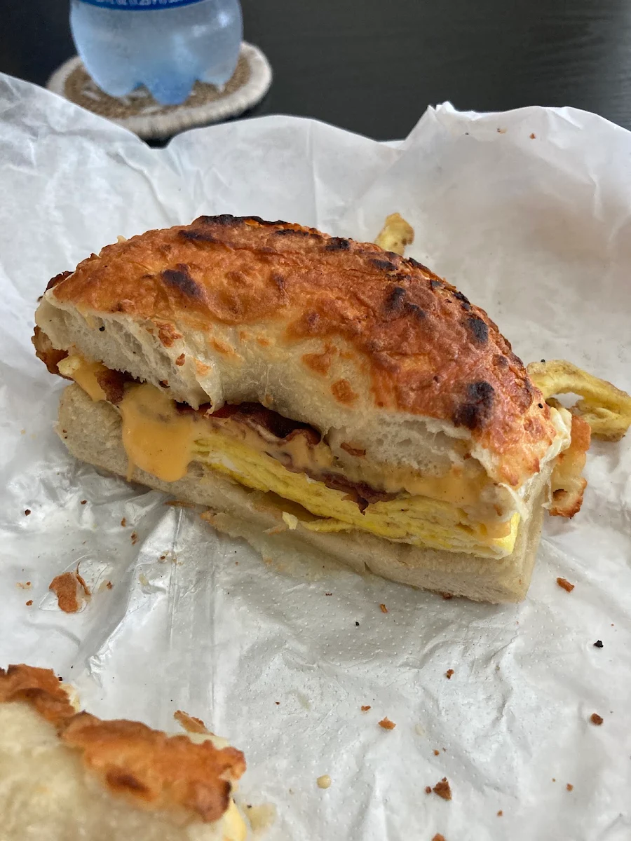 Everything Bagel with Egg and Cheese