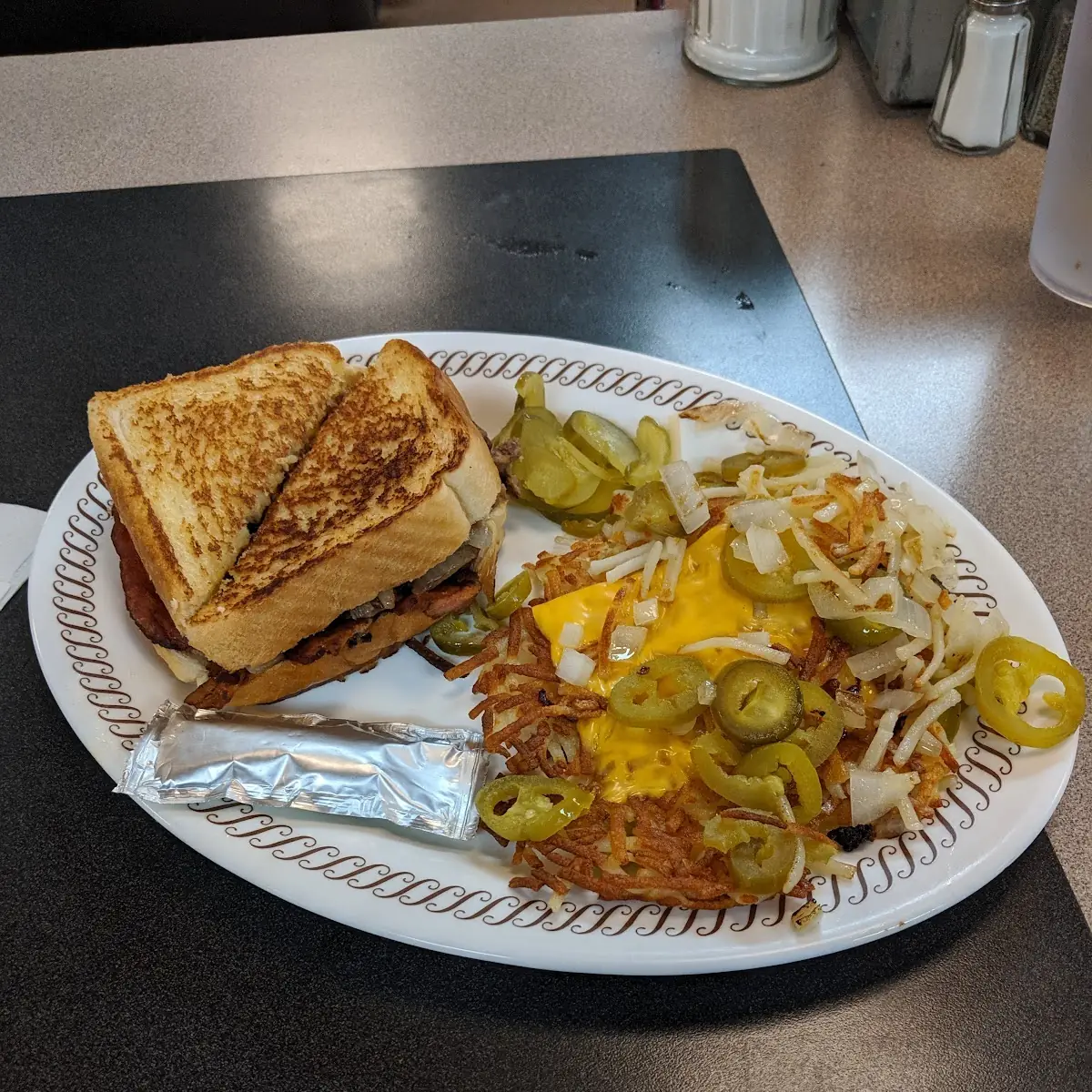 Sausage Egg and Cheese Texas Melt