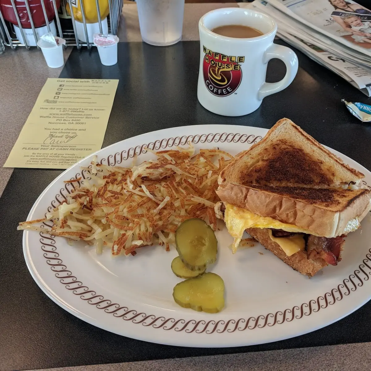 Texas Breakfast Melt with Hashbrowns