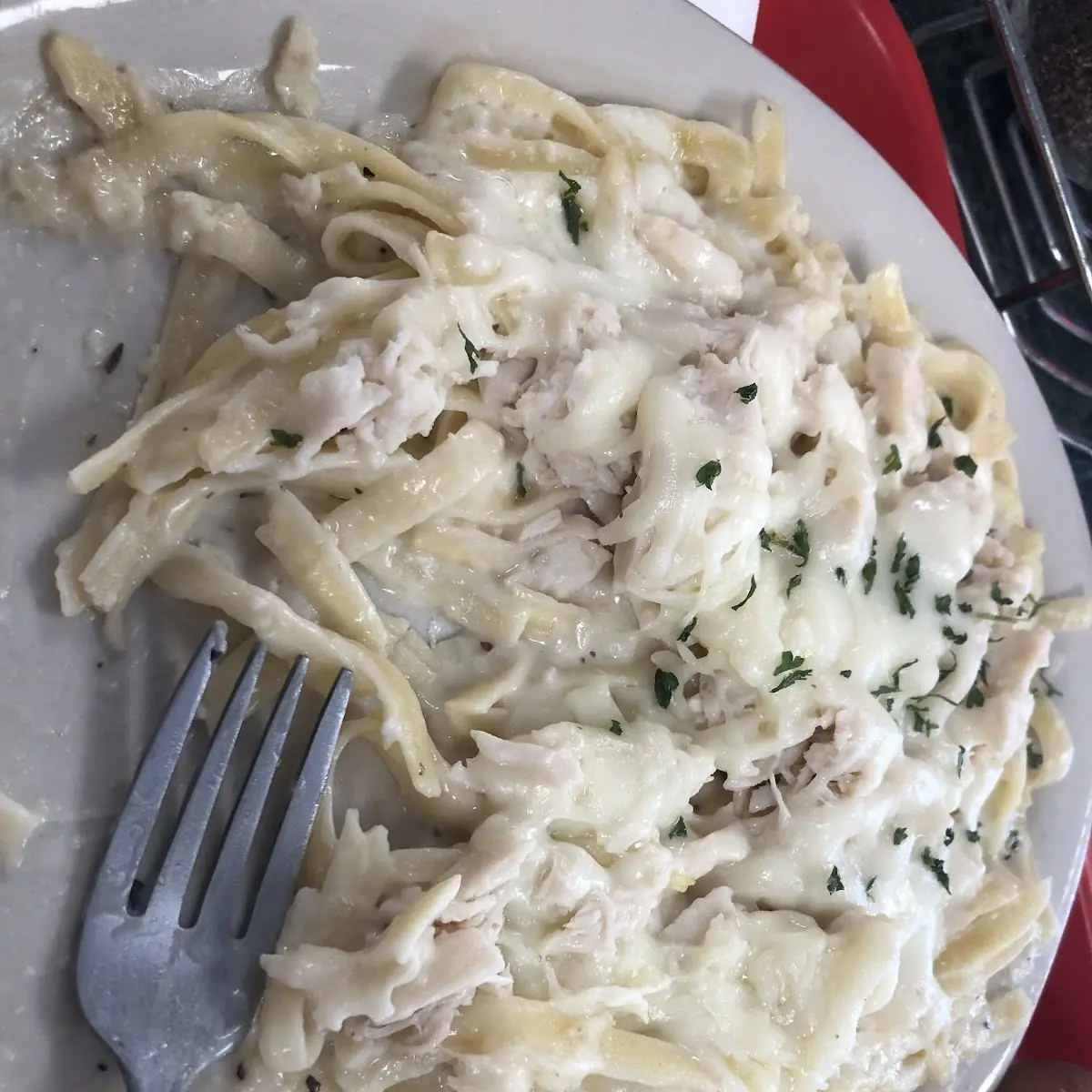 Chicken Alfredo Pizza