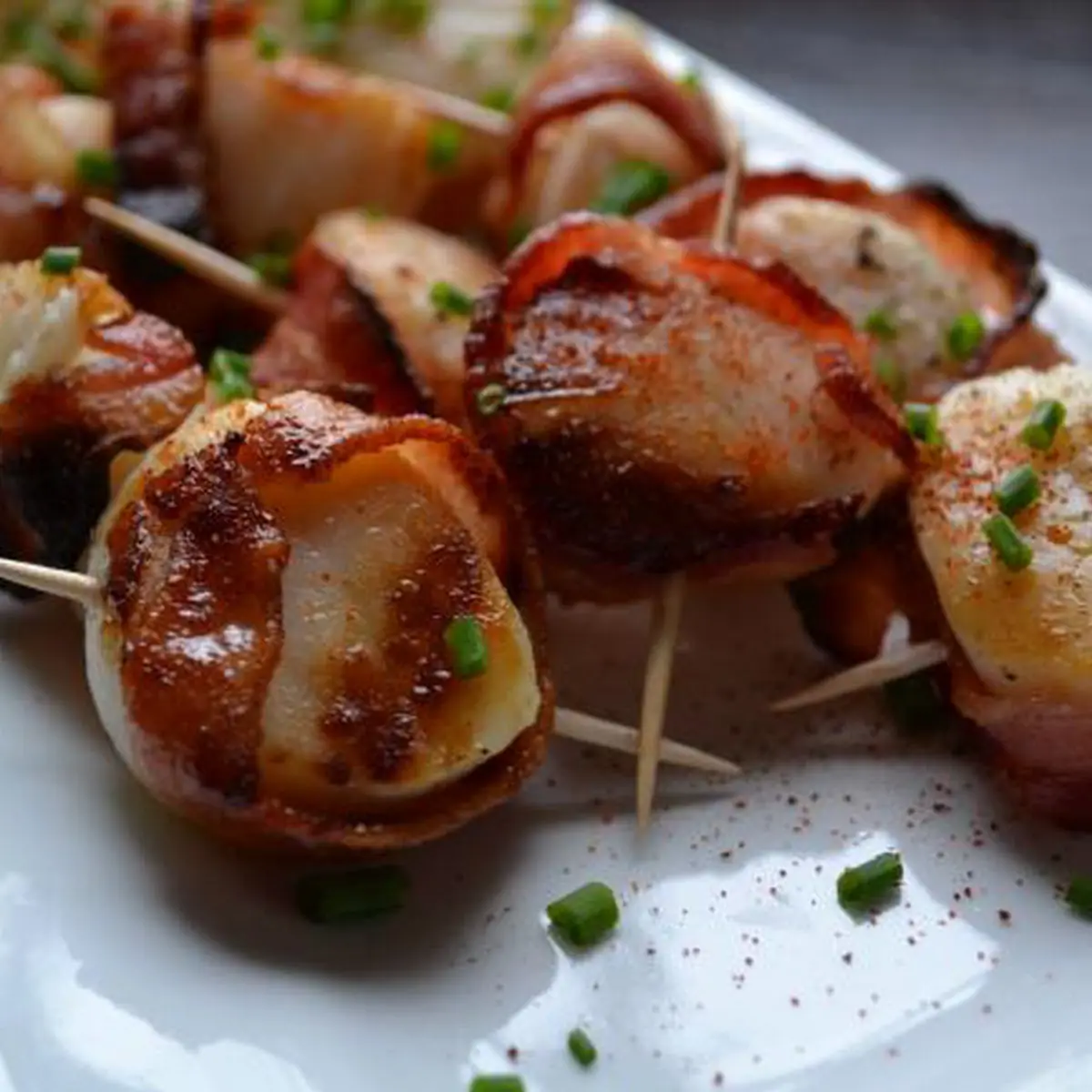 Scallops Wrapped in Bacon