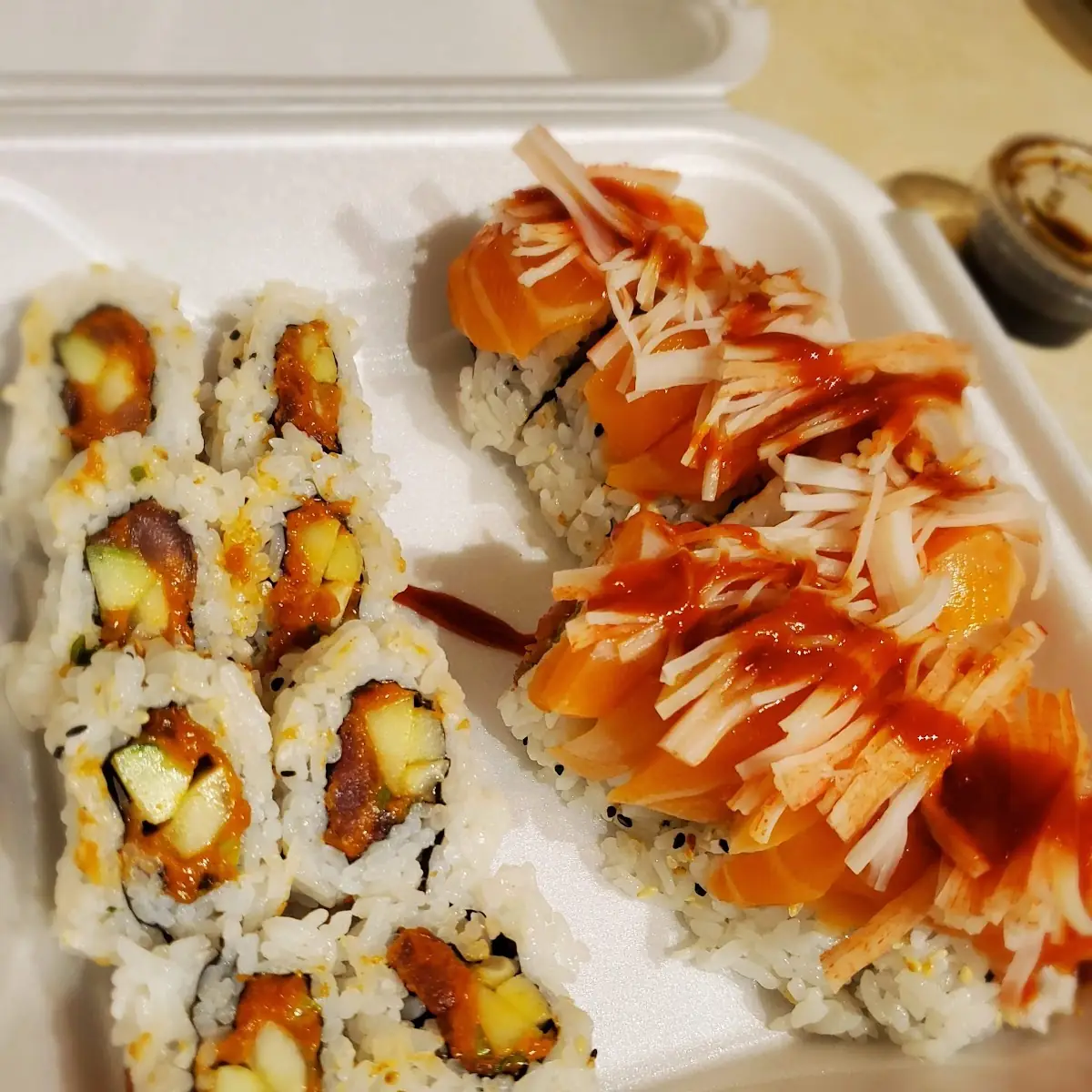 Spicy Tuna Roll and Titanic Roll